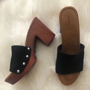 Forever 21 chunky heel